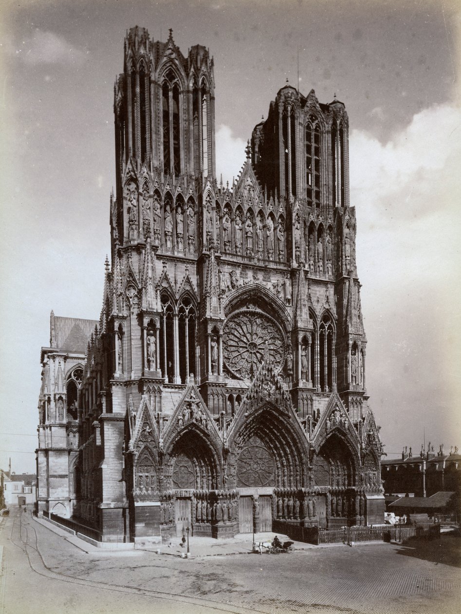 Notre-Dame-katedralen, Reims, Frankrike, sent 1800- eller tidigt 1900-tal av Unbekannt