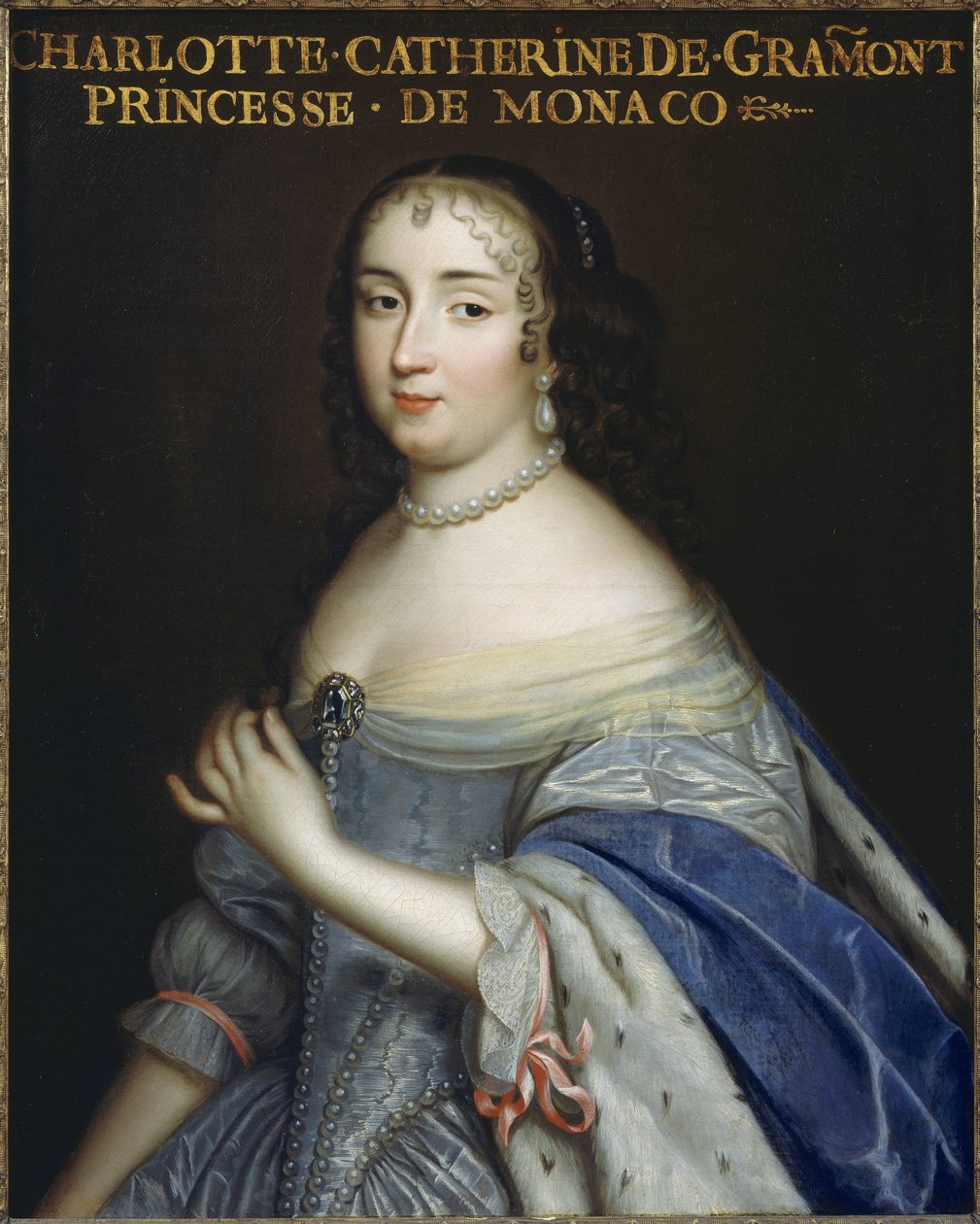 Catherine Charlotte de Gramont 1638-1678, prinsessa av Monaco och hertiginna av Valentinois, c1665. av Unbekannt