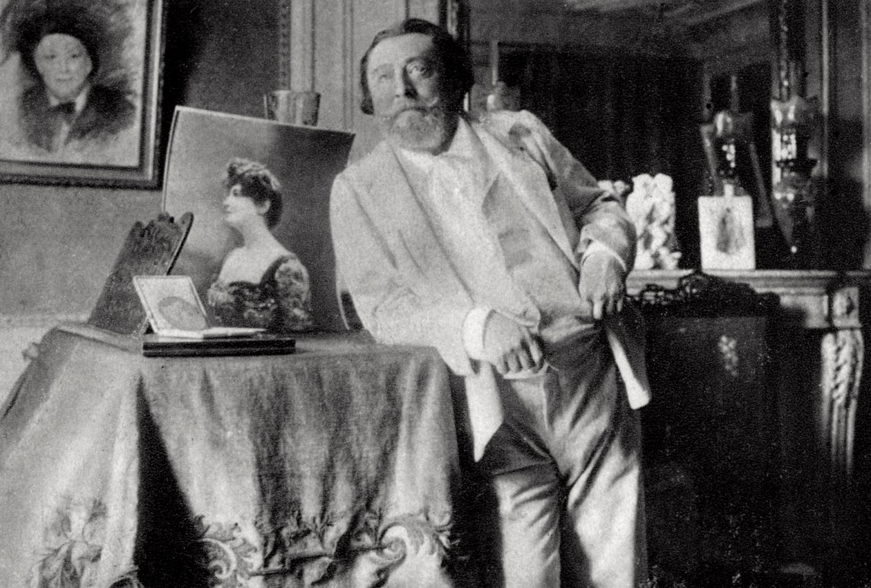 Catulle Mendes, fransk poet och bokstäver, 1906 av Unbekannt