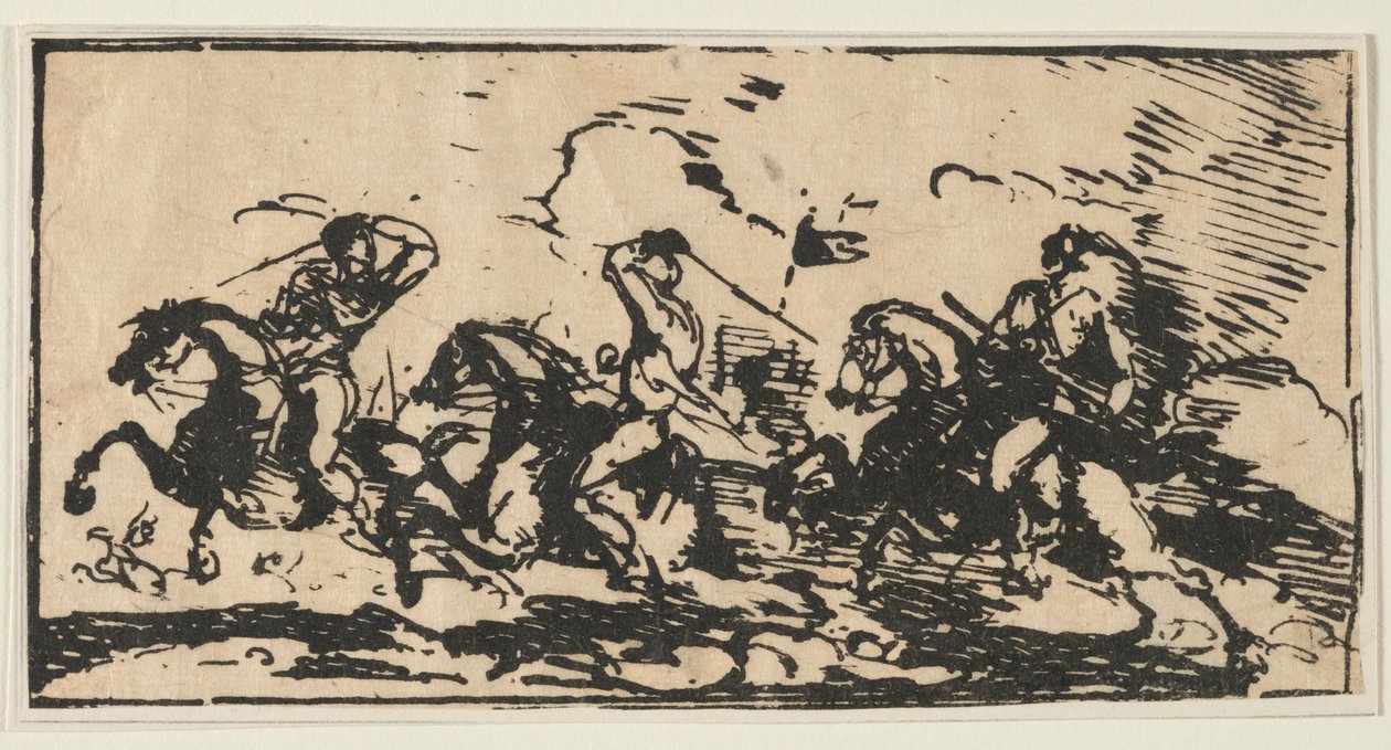 Kavalleristrid, ca. 1803. av Unbekannt