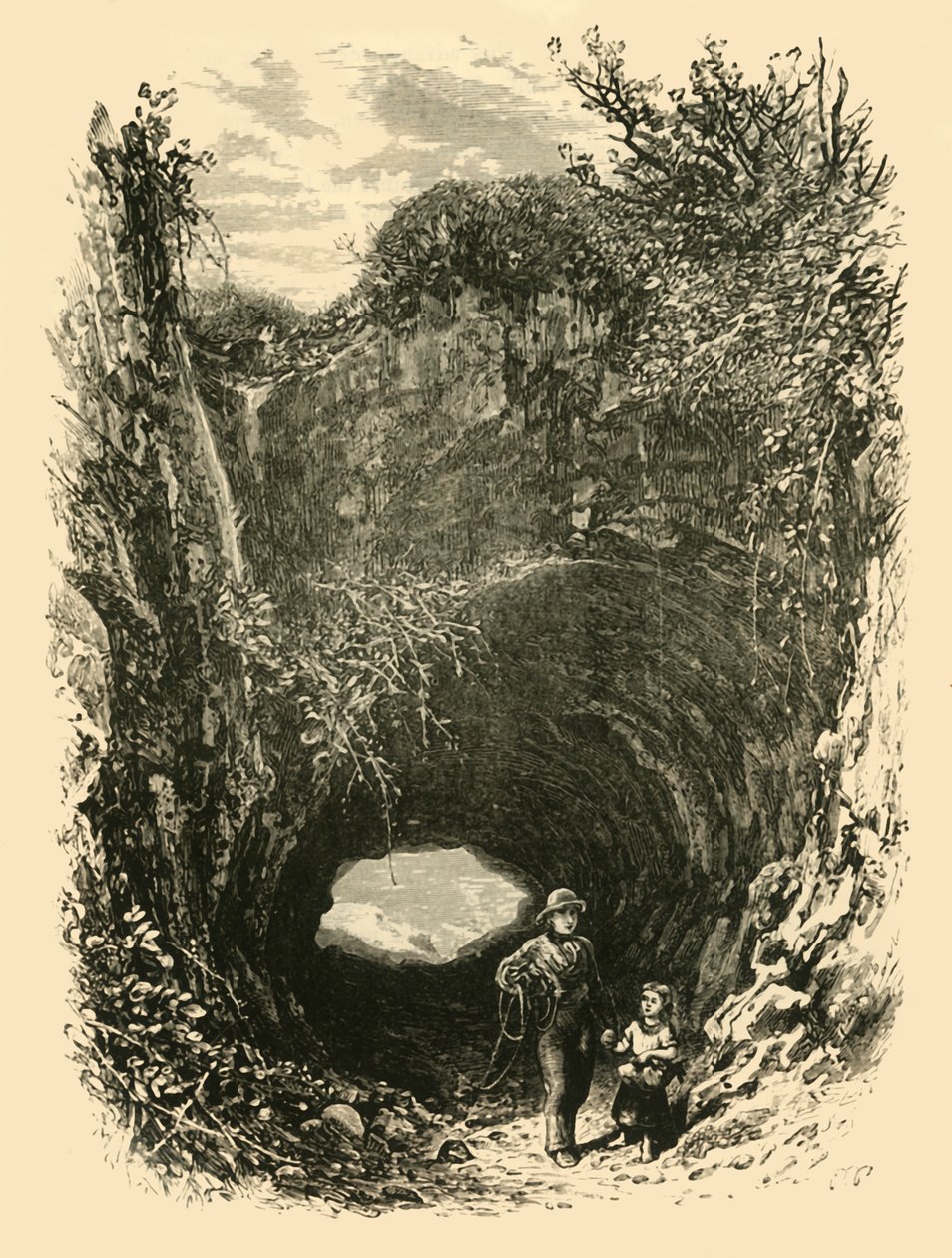 Grotta vid Pegwell Bay, 1898. av Unbekannt