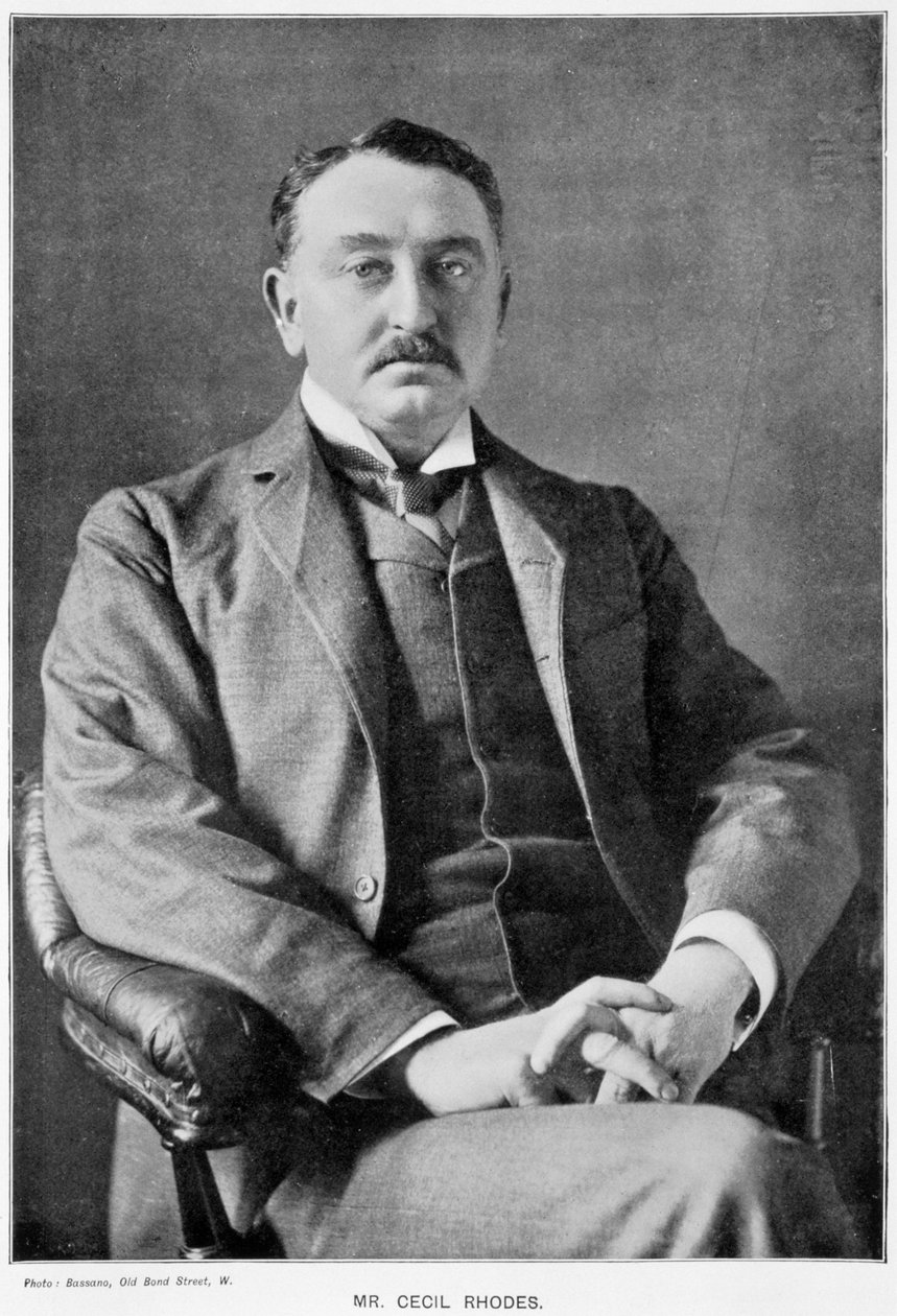 Cecil Rhodes, engelskfödd sydafrikansk entreprenör och statsman, c1890 av Unbekannt