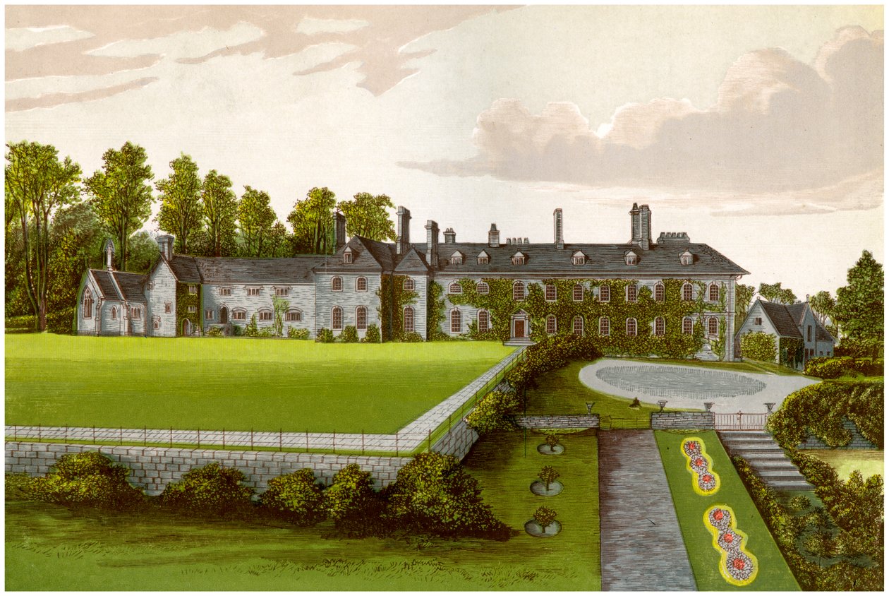 Cefn Mably, Glamorgan, Wales, hem för familjen Kemeys-Tynte, c1880 av Unbekannt