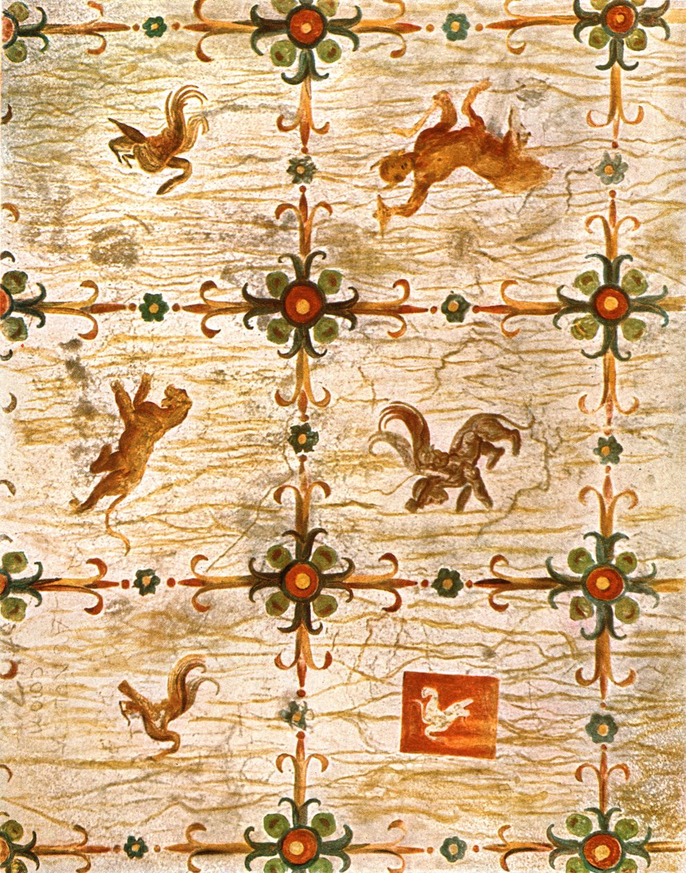 Takdekoration i Neros Domus Aurea, Rom, Italien, 1928. av Unbekannt