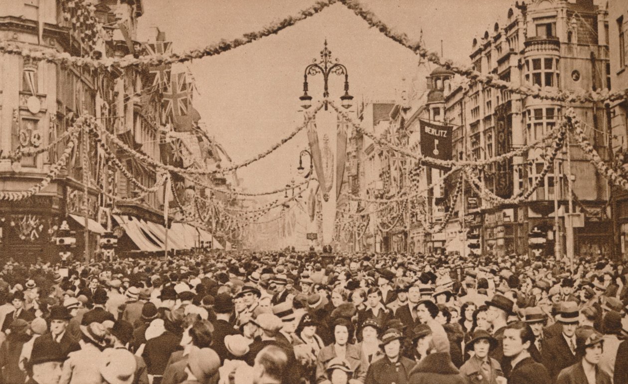 Firande av kung George V:s silverjubileum, London, 1935 av Unbekannt