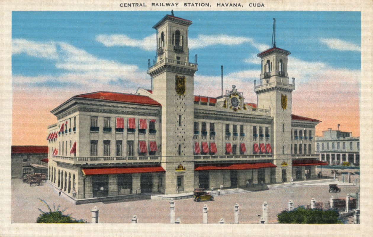 Centralstationen, Havanna, Kuba, c1910 av Unbekannt