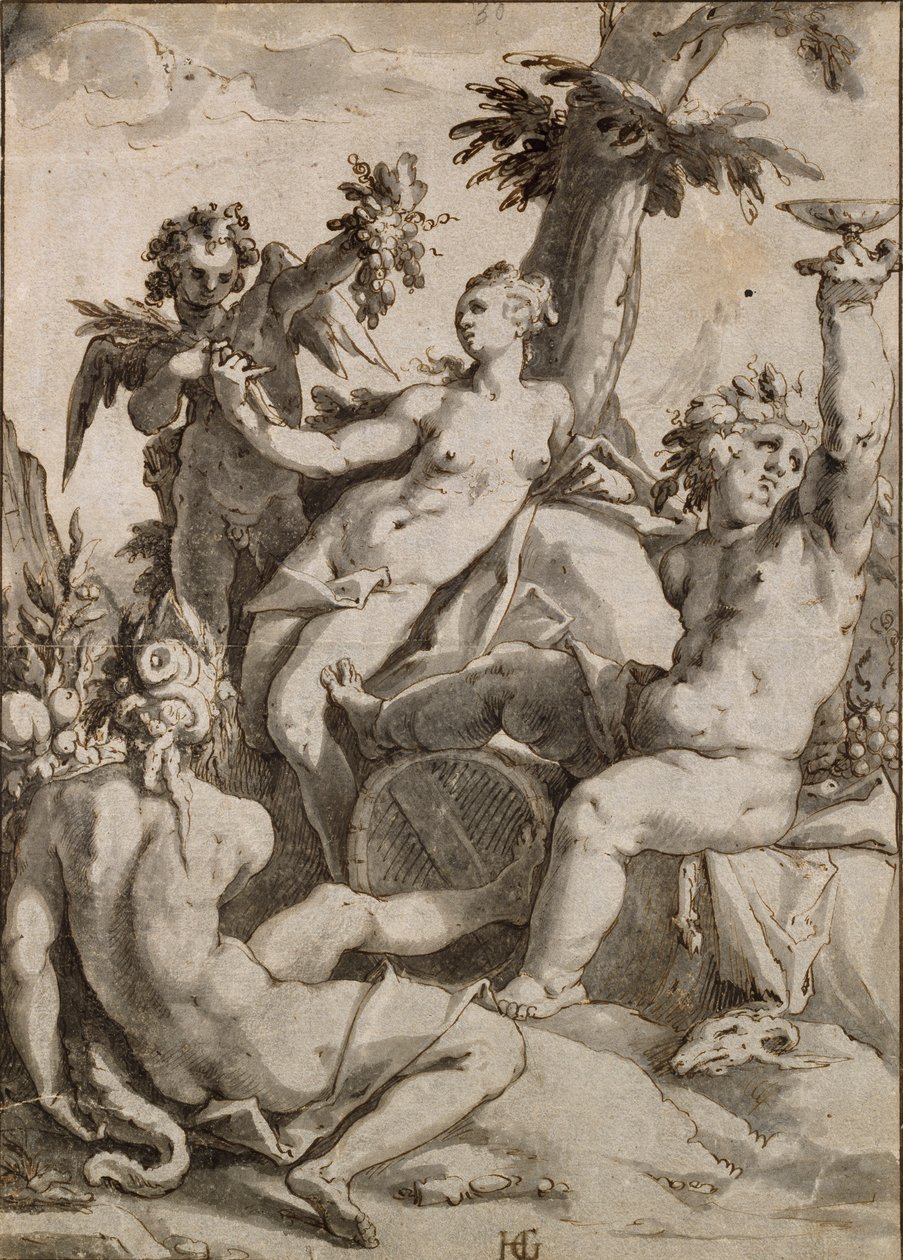 Ceres, Venus och Bacchus, 1500-1600-talet av Unbekannt