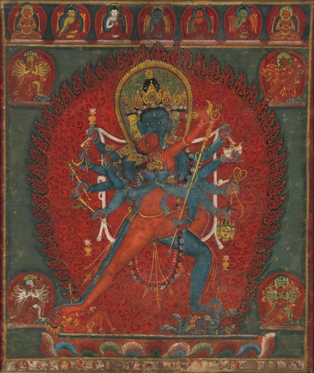 Chakrasamvara och Vajravarahi, 1575-1600. av Unbekannt