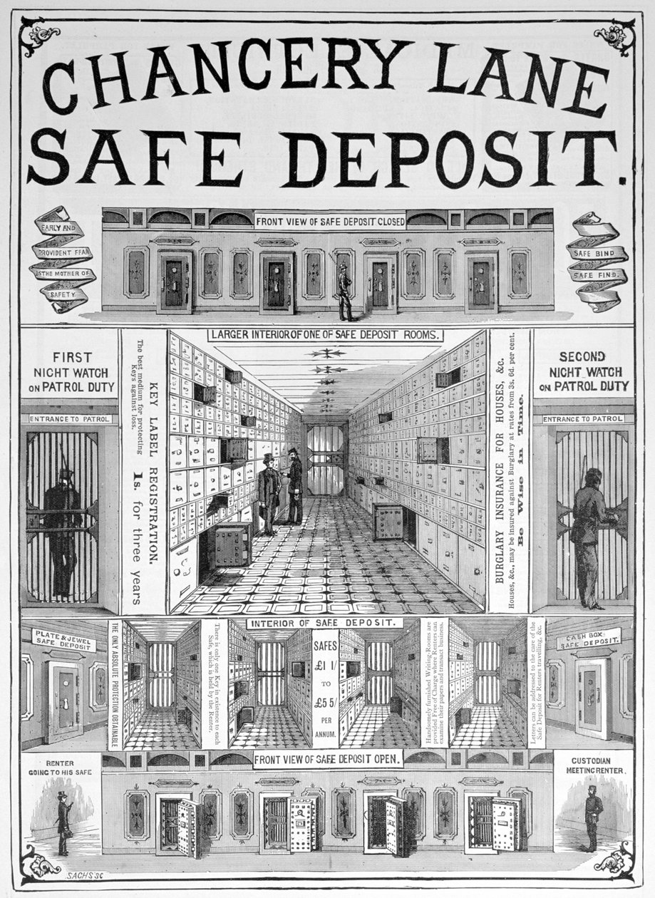 Chancery Lane kassaskåp, 1893 av Unbekannt
