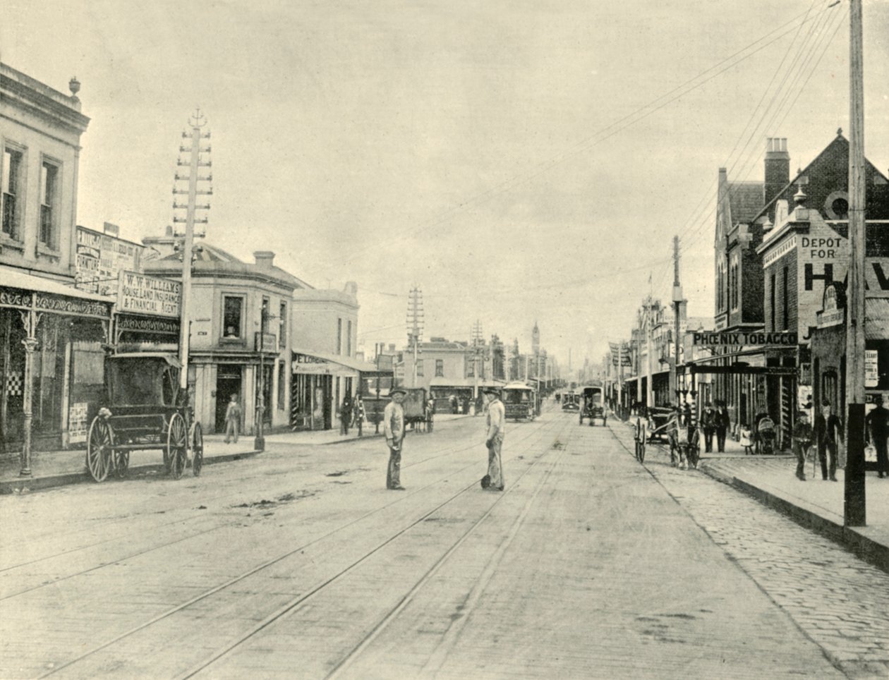 Kapellgatan. Melbourne, 1901. av Unbekannt