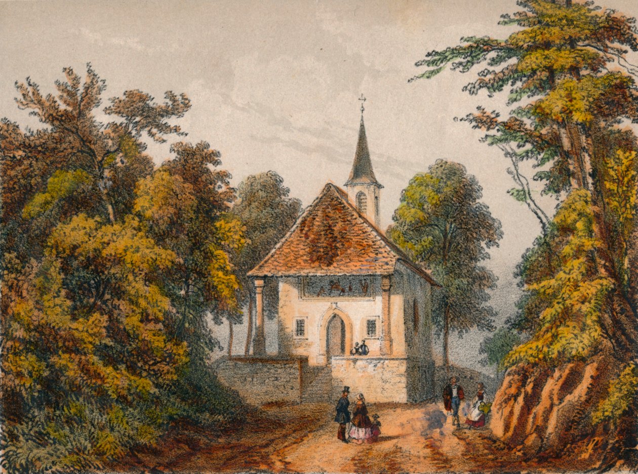 Chapelle de Guillaume-Tell, Küssnacht, mitten av 1800-talet. av Unbekannt