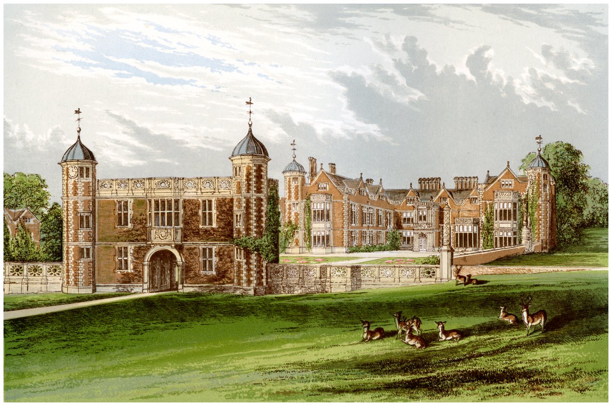 Charlecote Park, Warwickshire, hem för familjen Lucy, c1880 av Unbekannt