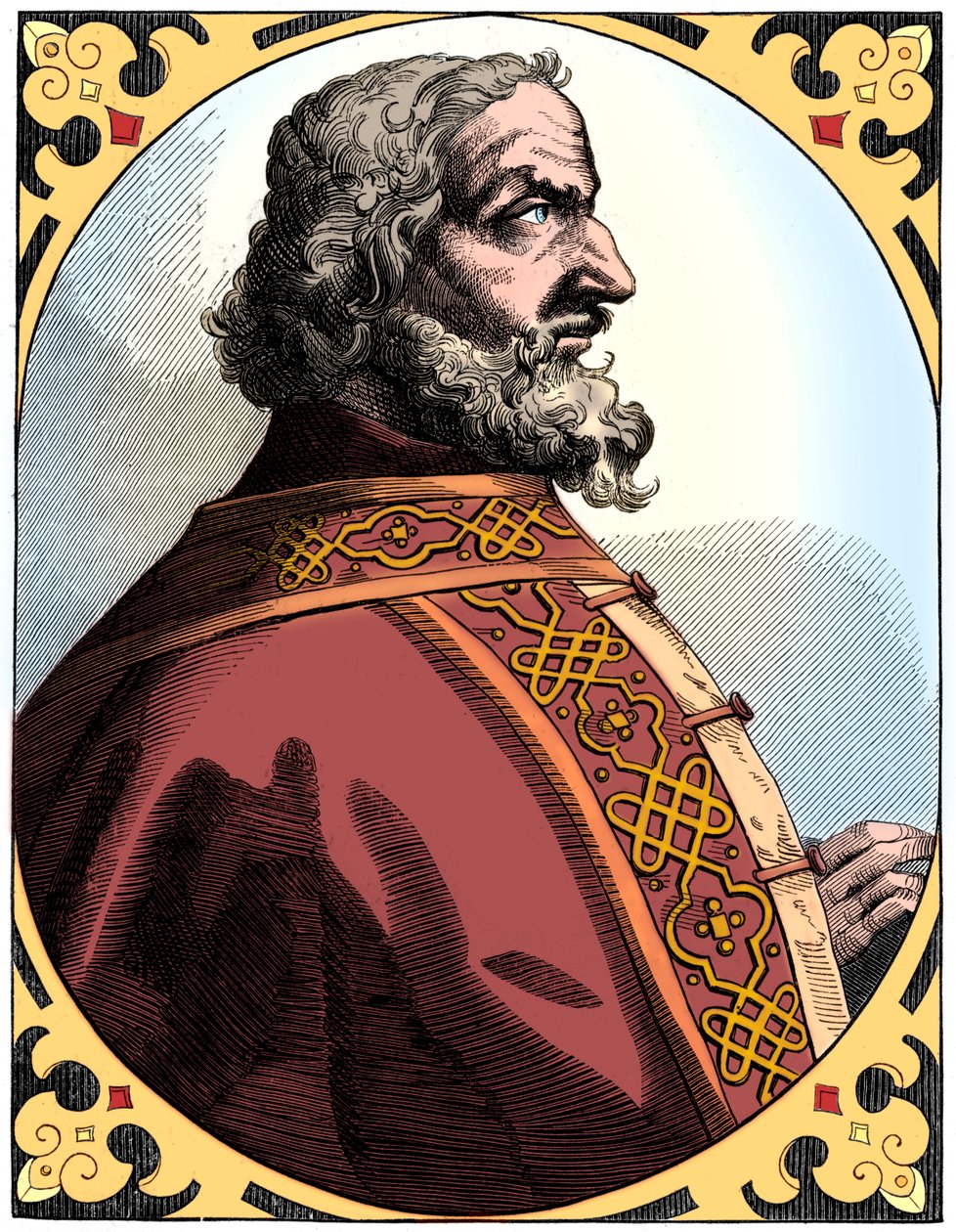 Karl den Store 712-814, helig romersk kejsare och kung av frankerna, 1500-talet 1849 av Unbekannt