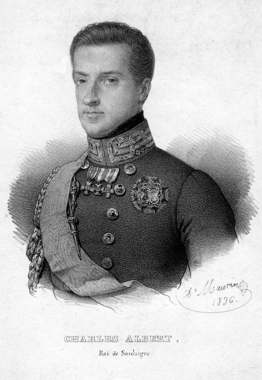 Charles Albert av Sardinien, kung av Sardinien, 1836 av Unbekannt