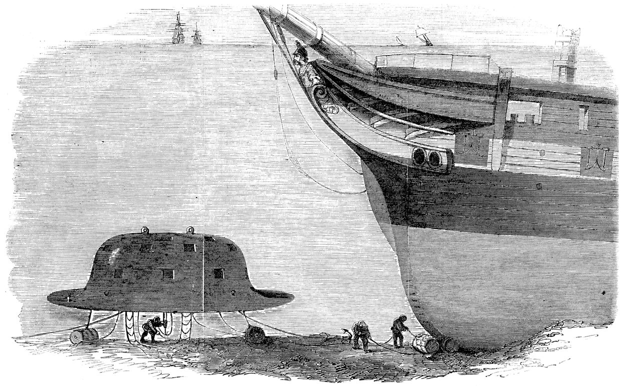 Charles Babbages föreslog design för en dykklocka, 1855 av Unbekannt