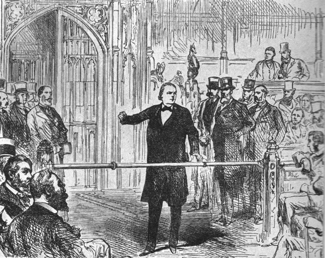 Charles Bradlaugh ... hävdar rätten att göra en bekräftelse av trohet ..., 1880, 1901. av Unbekannt