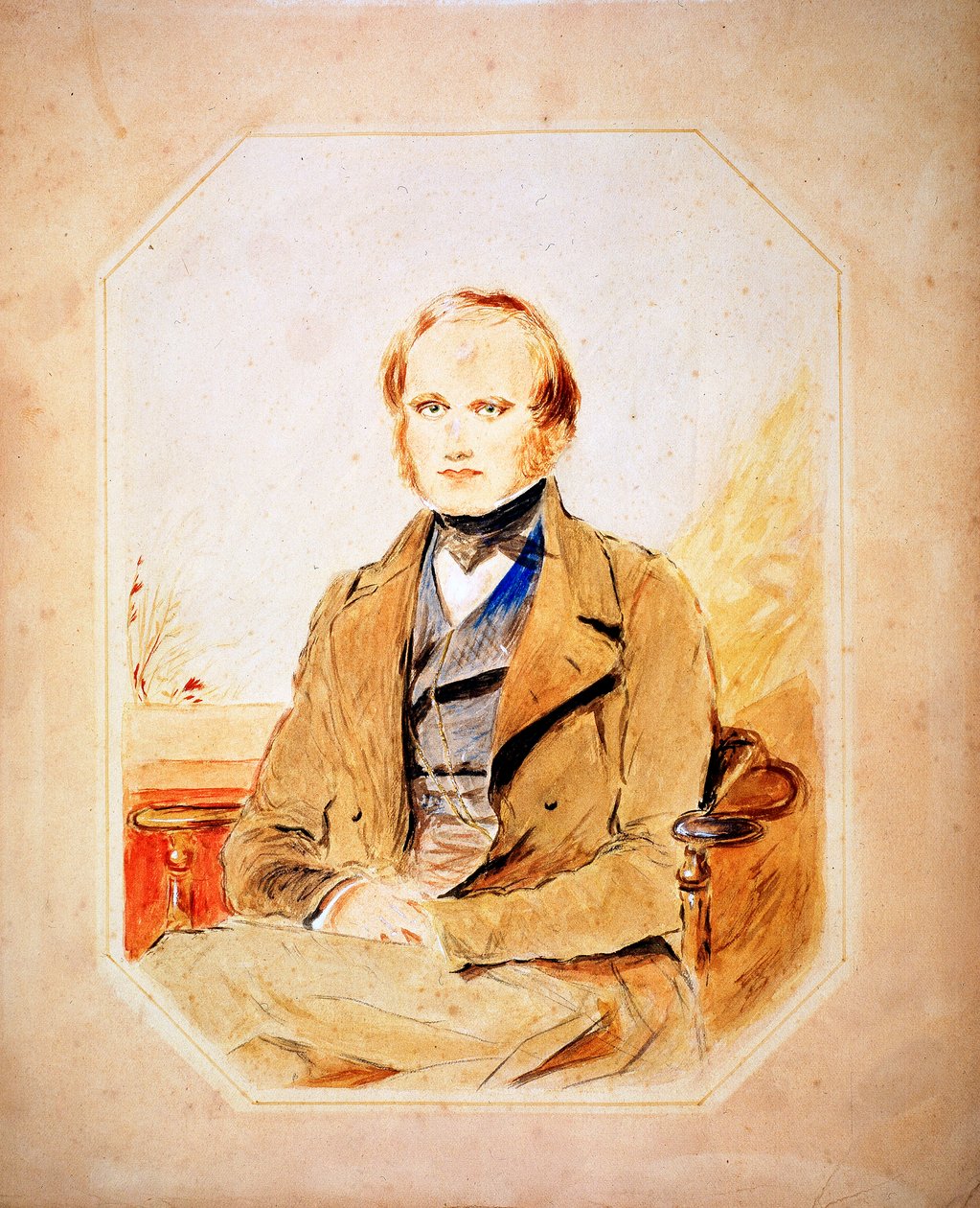 Charles Darwin, engelsk naturforskare av Unbekannt