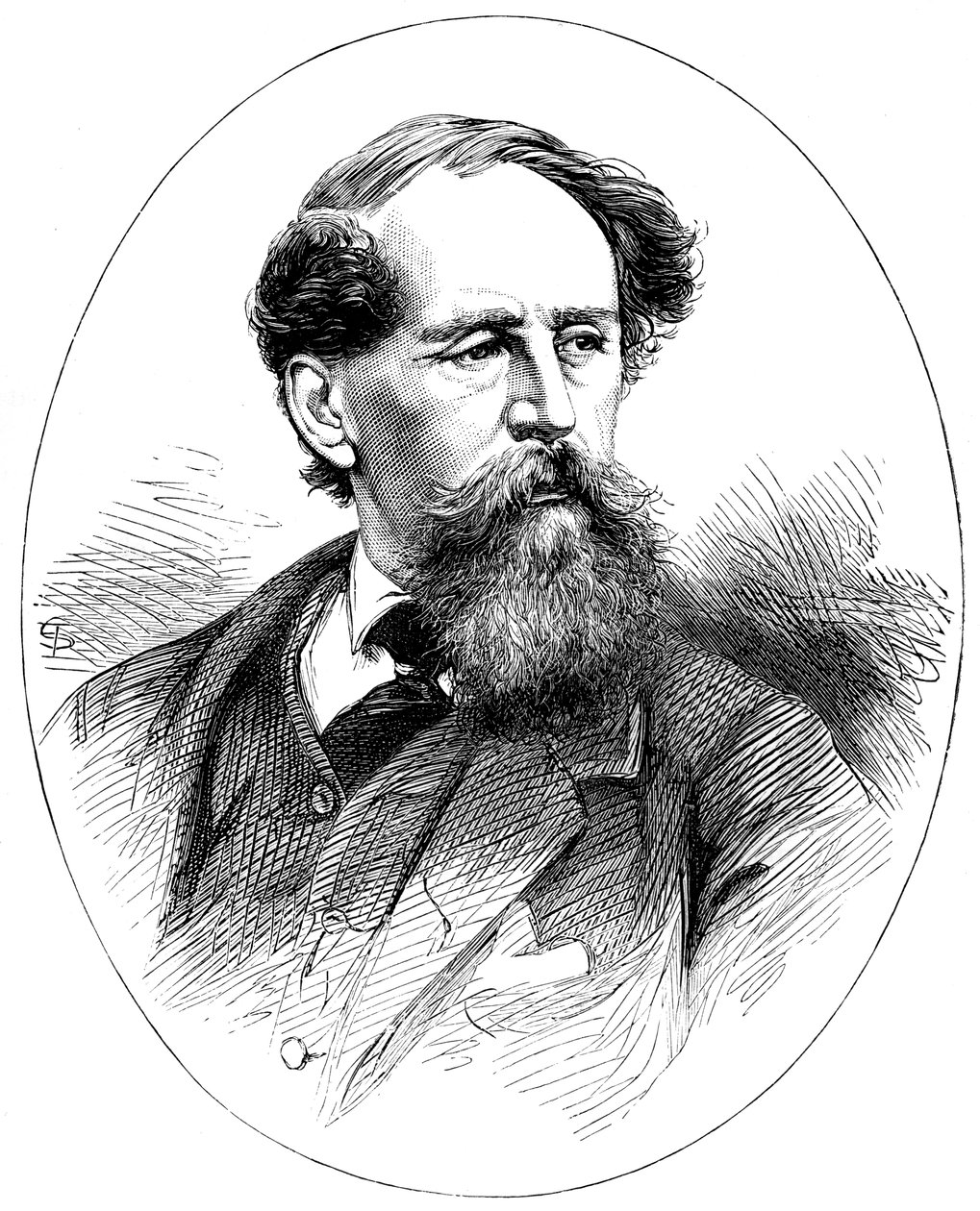 Charles Dickens, engelsk romanförfattare från 1800-talet av Unbekannt