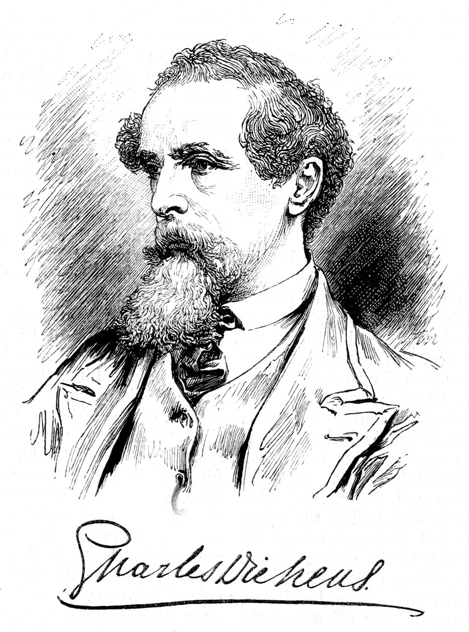 Charles Dickens, engelsk författare och journalist, ca 1860-talet av Unbekannt