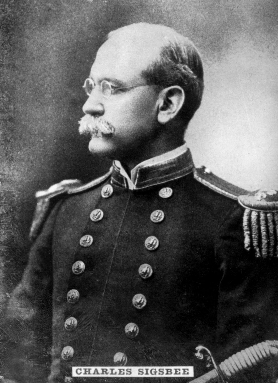 Charles Dwight Sigsbee 1845-1923, konteramiral i den amerikanska flottan, c1910 av Unbekannt