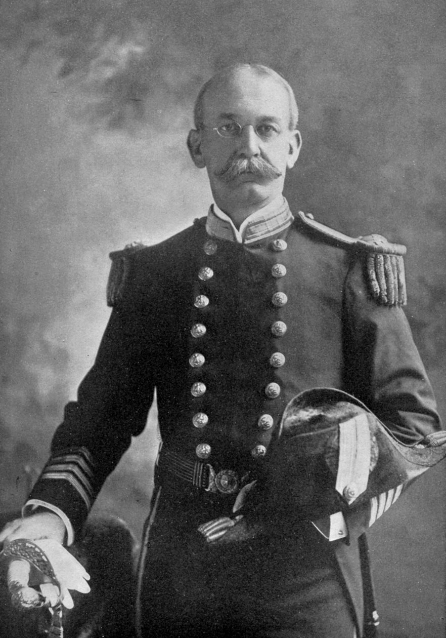 Charles Dwight Sigsbee, amerikansk sjöofficer, 1898 av Unbekannt