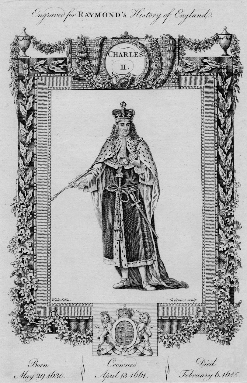 Karl II, c1787 av Unbekannt