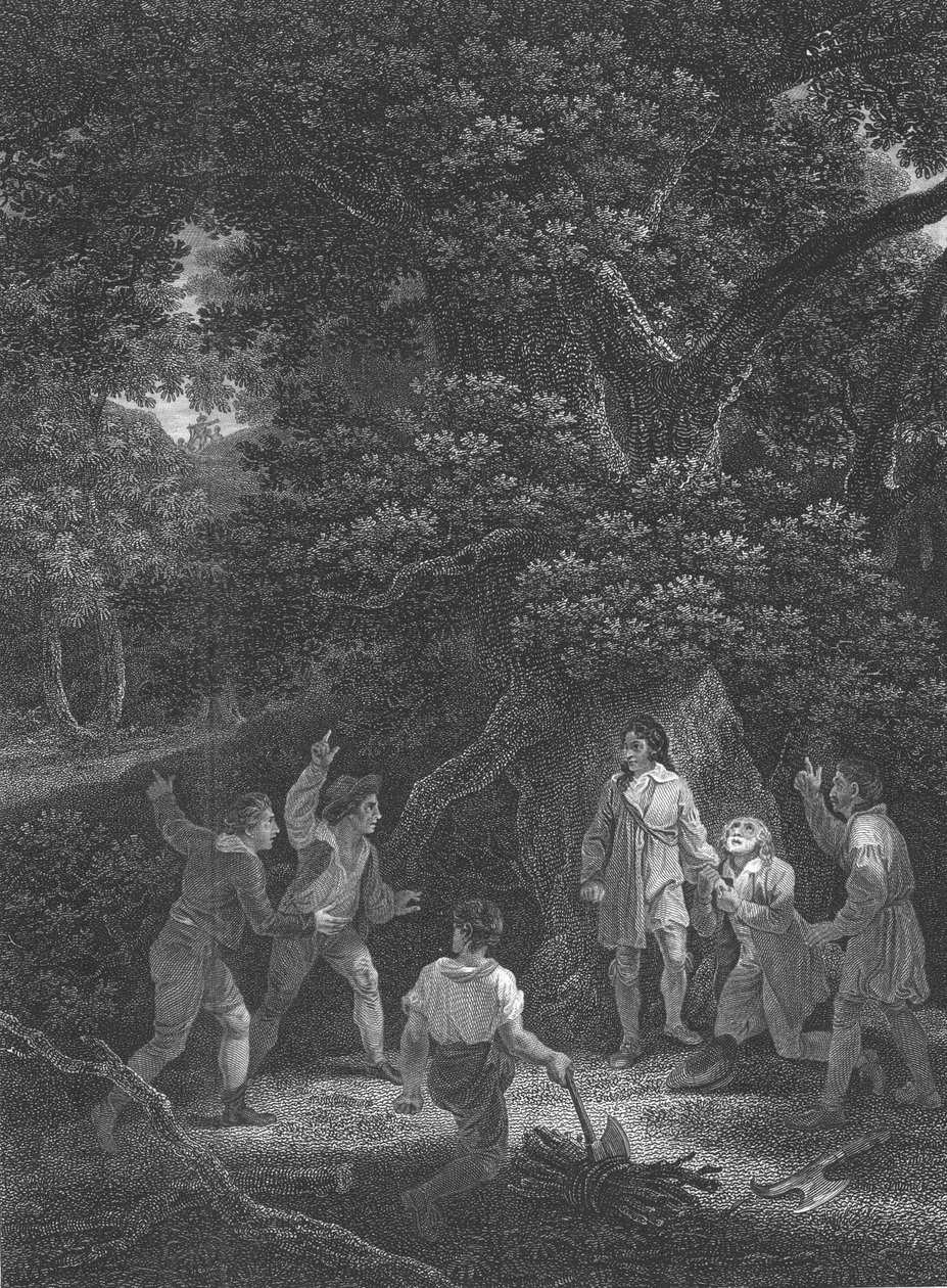 Karl II i Boscobelskogen, 1651, 1800 av Unbekannt