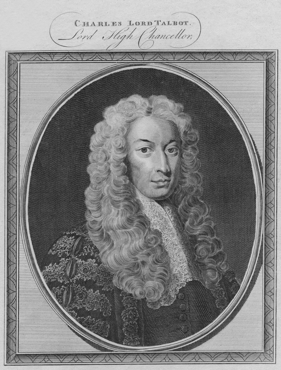 Charles Lord Talbot, Lord High Chancellor, 1786. av Unbekannt