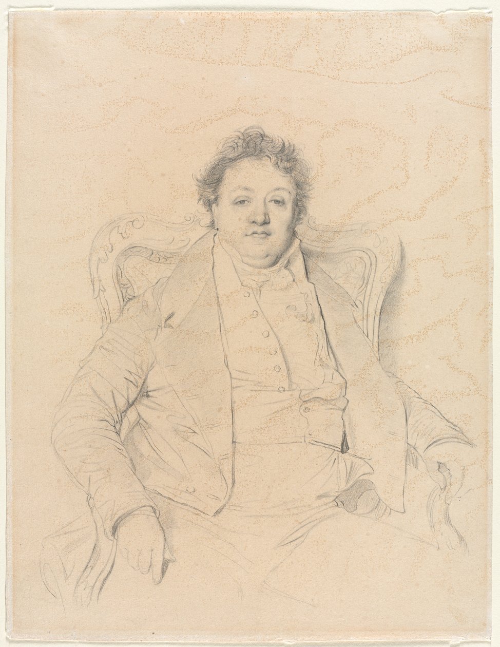 Charles Thévenin, efter Ingres, 1800-tal. av Unbekannt