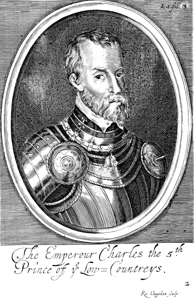 Karl V, kung av Spanien och helig romersk kejsare från 1519, 1600-talet av Unbekannt