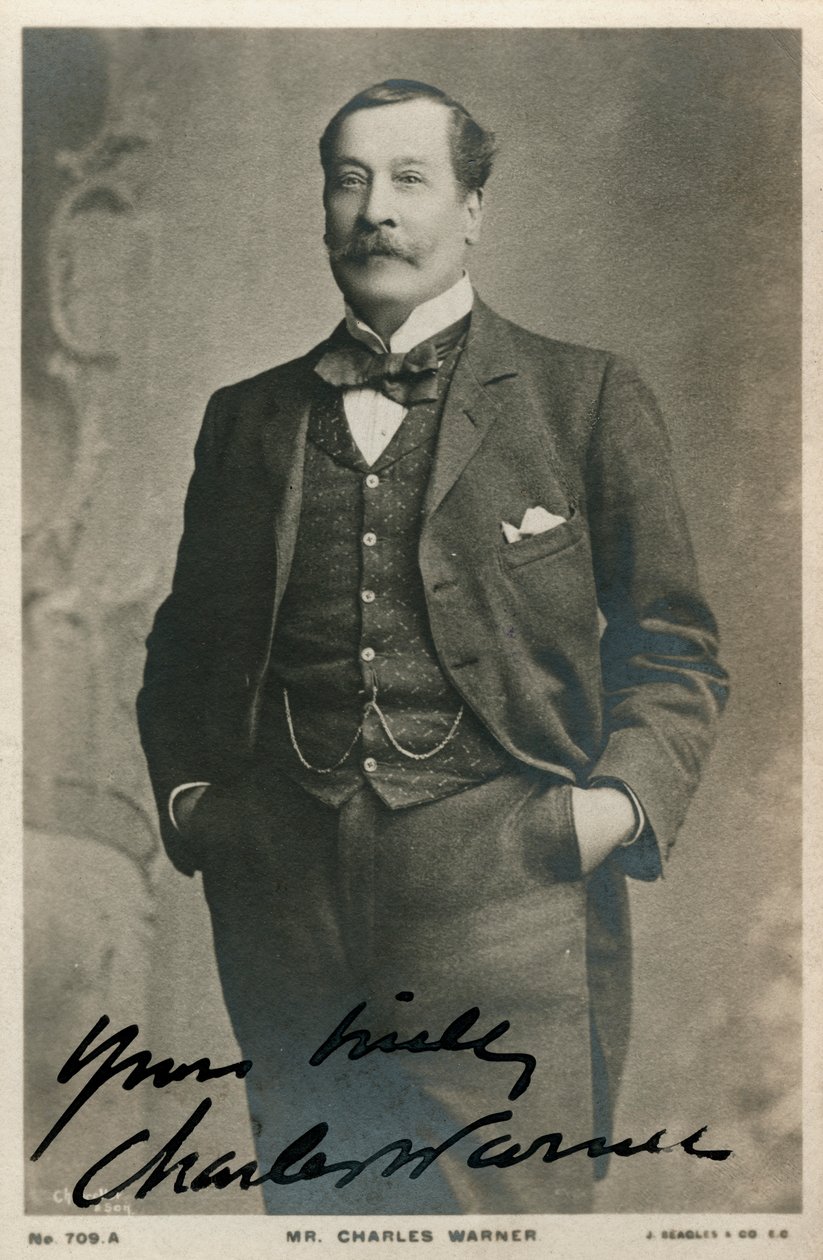 Charles Warner, engelsk skådespelare, c1890-c1909 av Unbekannt