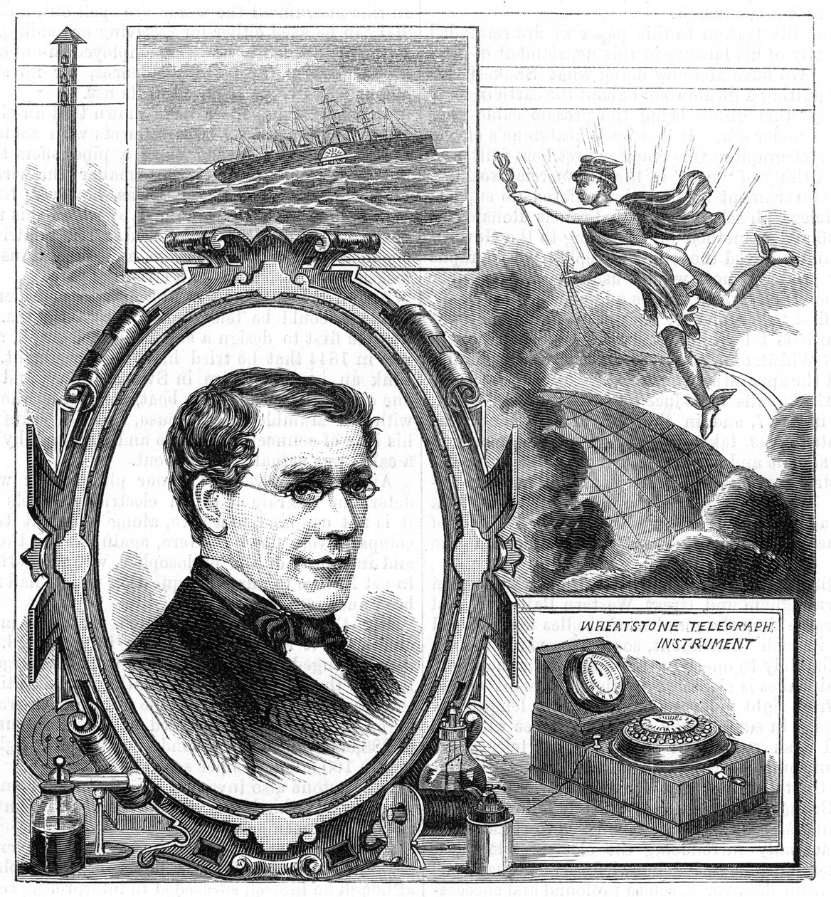 Charles Wheatstone 1802-1875, brittisk fysiker, 1882 av Unbekannt