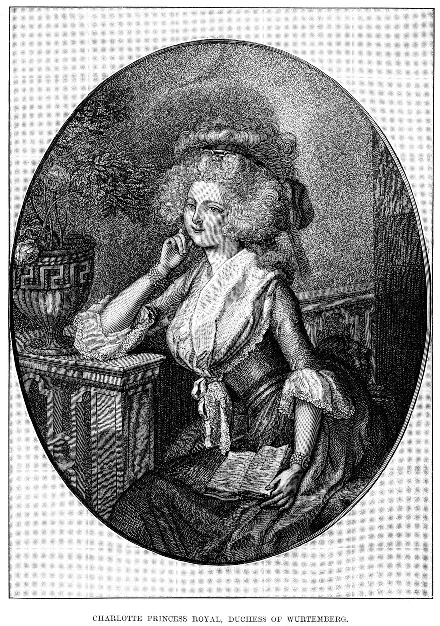 Charlotte Princess Royal, hertiginna av Würtemberg, 1800-talet av Unbekannt