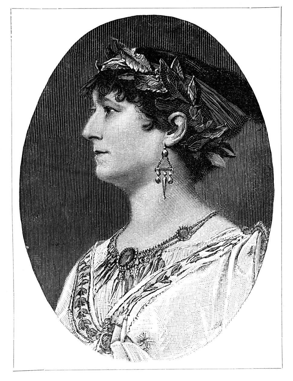 Charlotte Wolter, österrikisk skådespelerska från 1800-talet, 1900 av Unbekannt