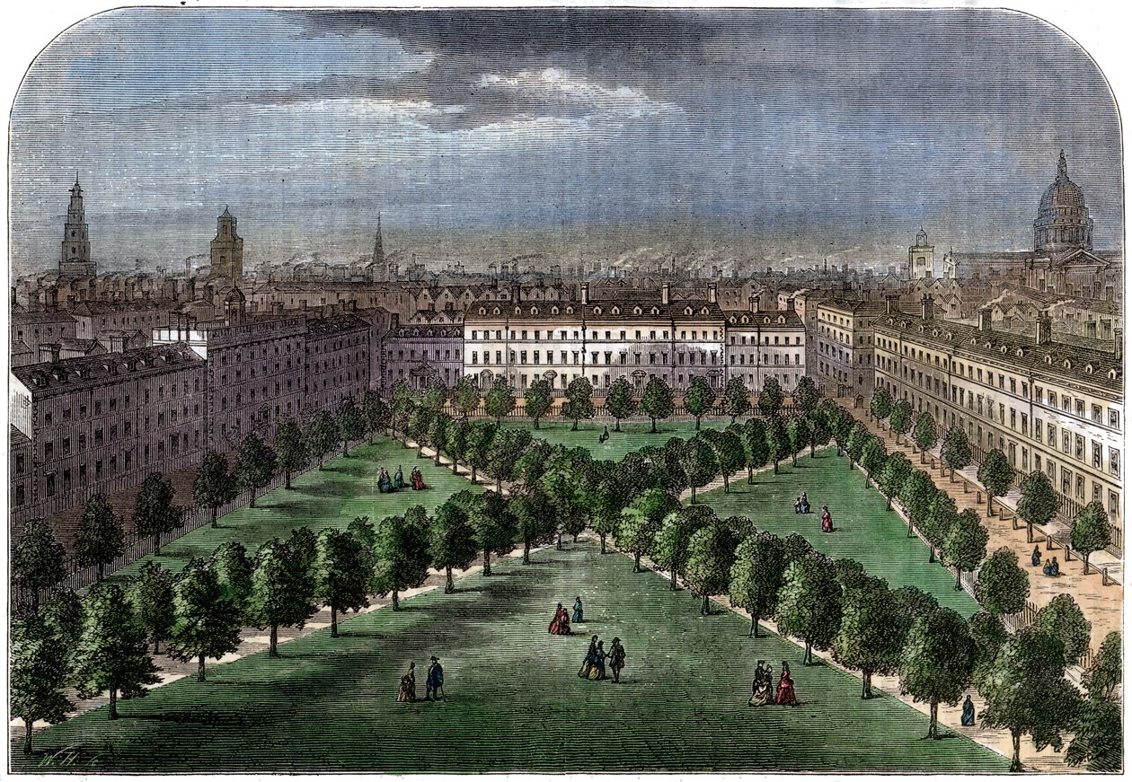 Charterhouse Square, 1800-talet av Unbekannt