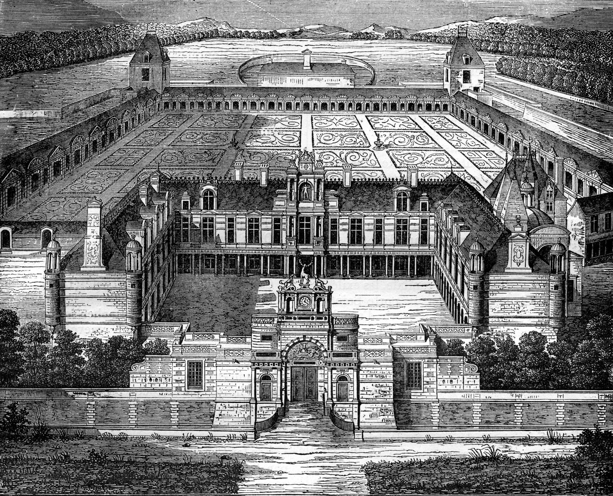 Chateau dAnet, nära Dreux, Frankrike, 1882-1884 av Unbekannt