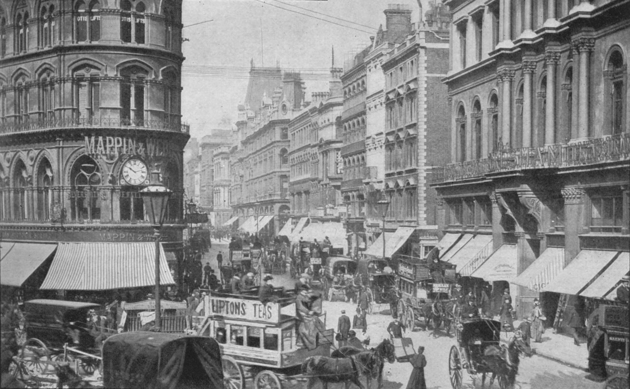 Billigt från Mansion House, City of London, c1900 1901 av Unbekannt