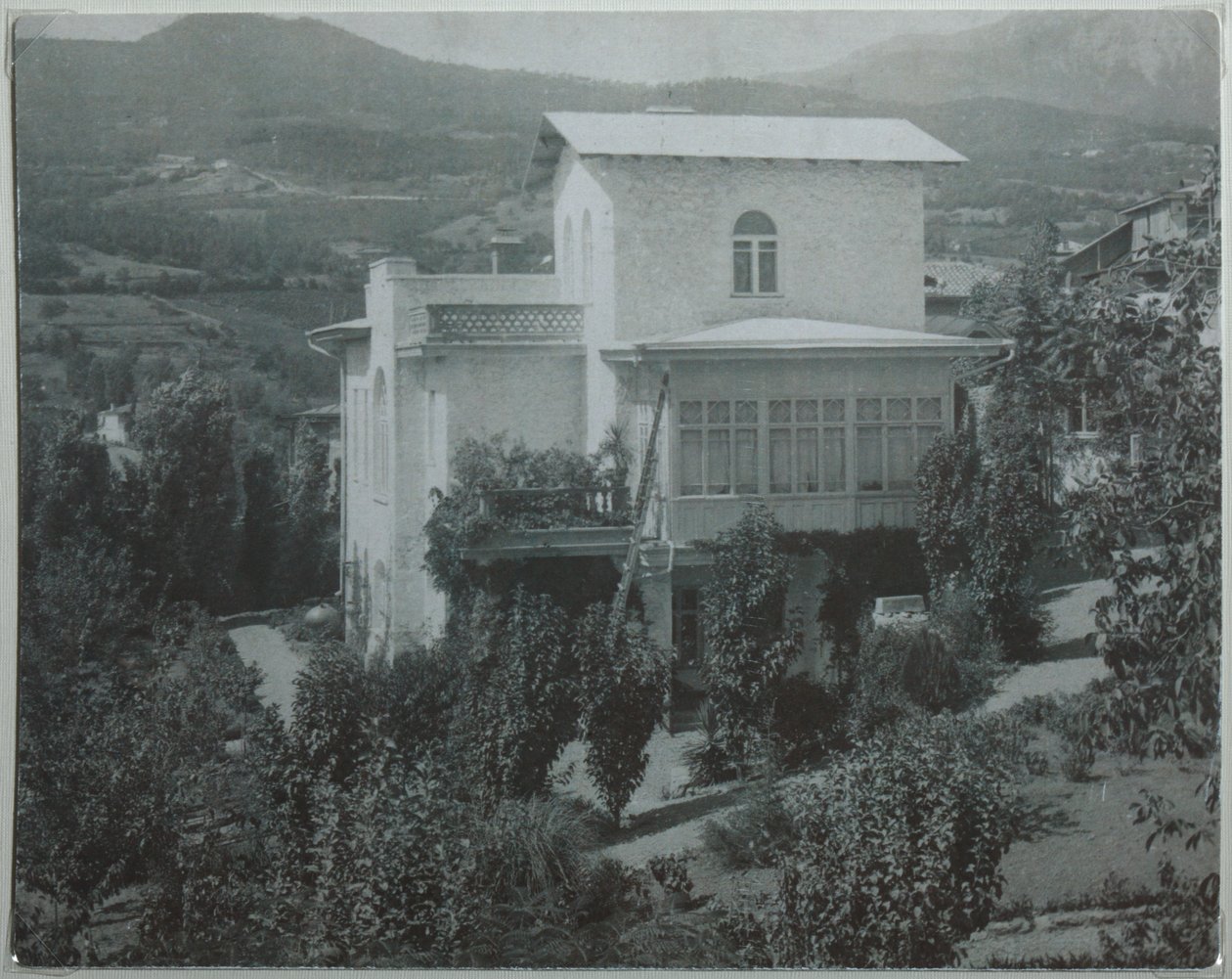 Tjechovs hus i Jalta, 1890-talet av Unbekannt