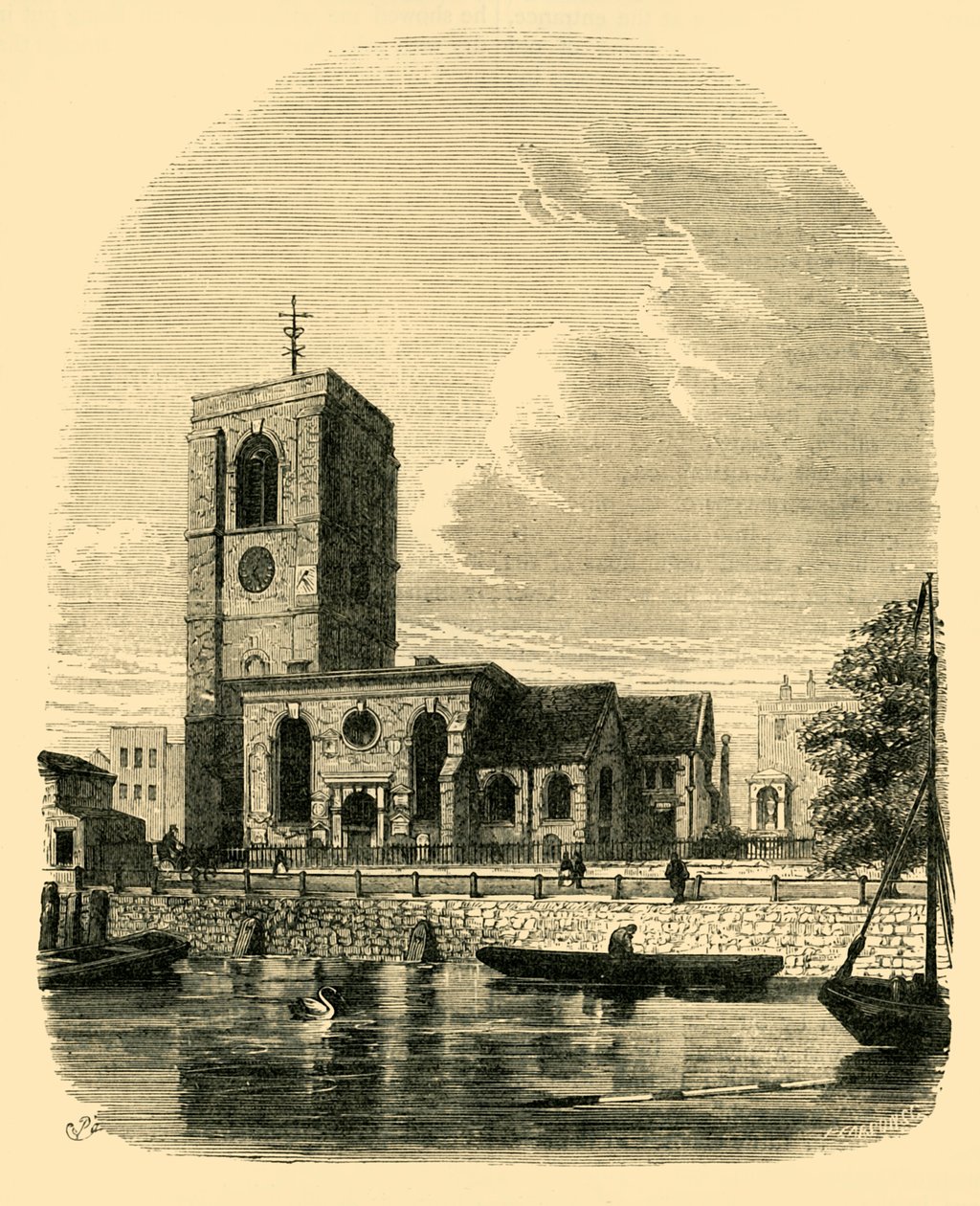 Chelsea Church, 1860, c1876. av Unbekannt
