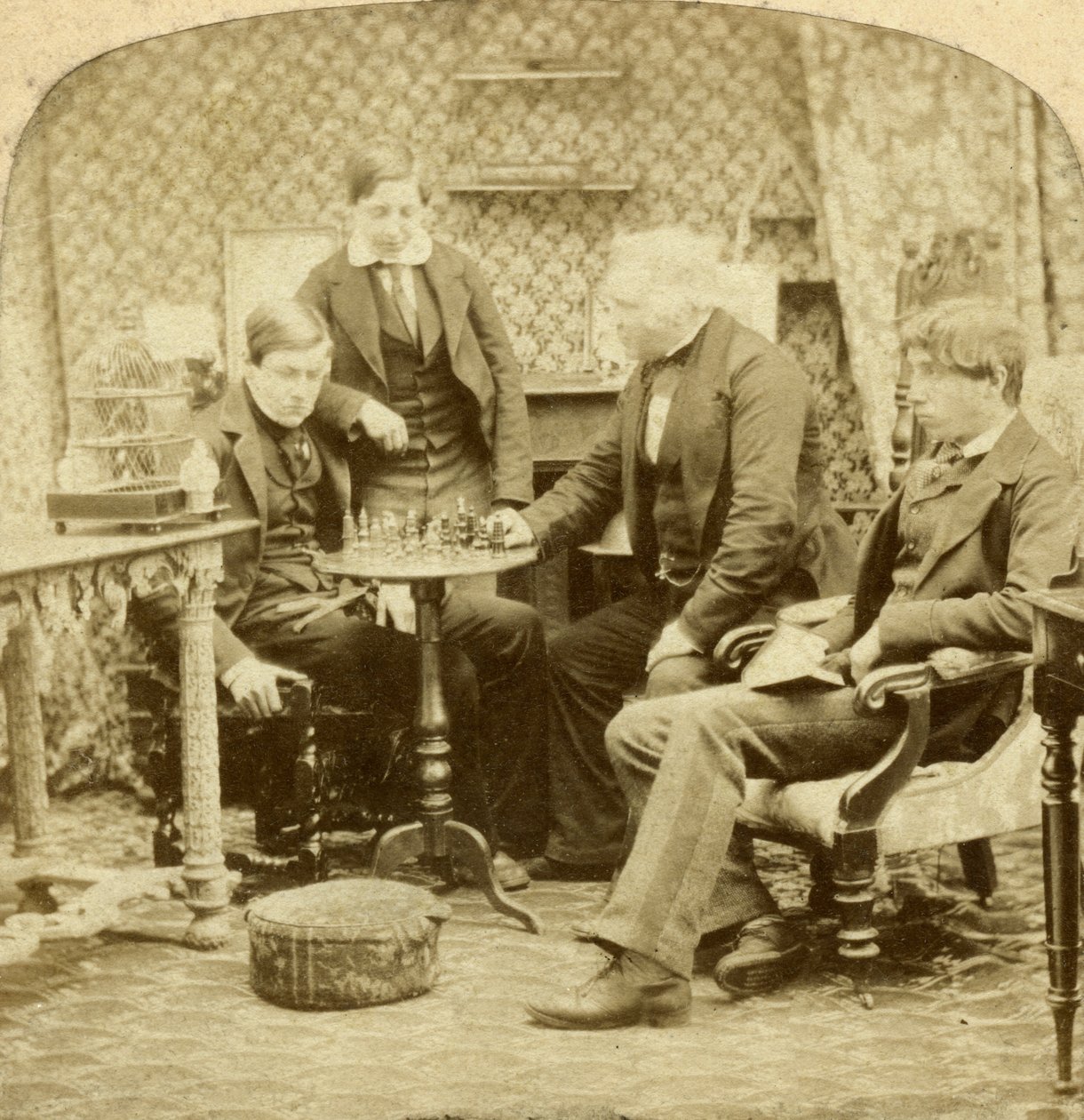 Schack, 1850-tal av Unbekannt