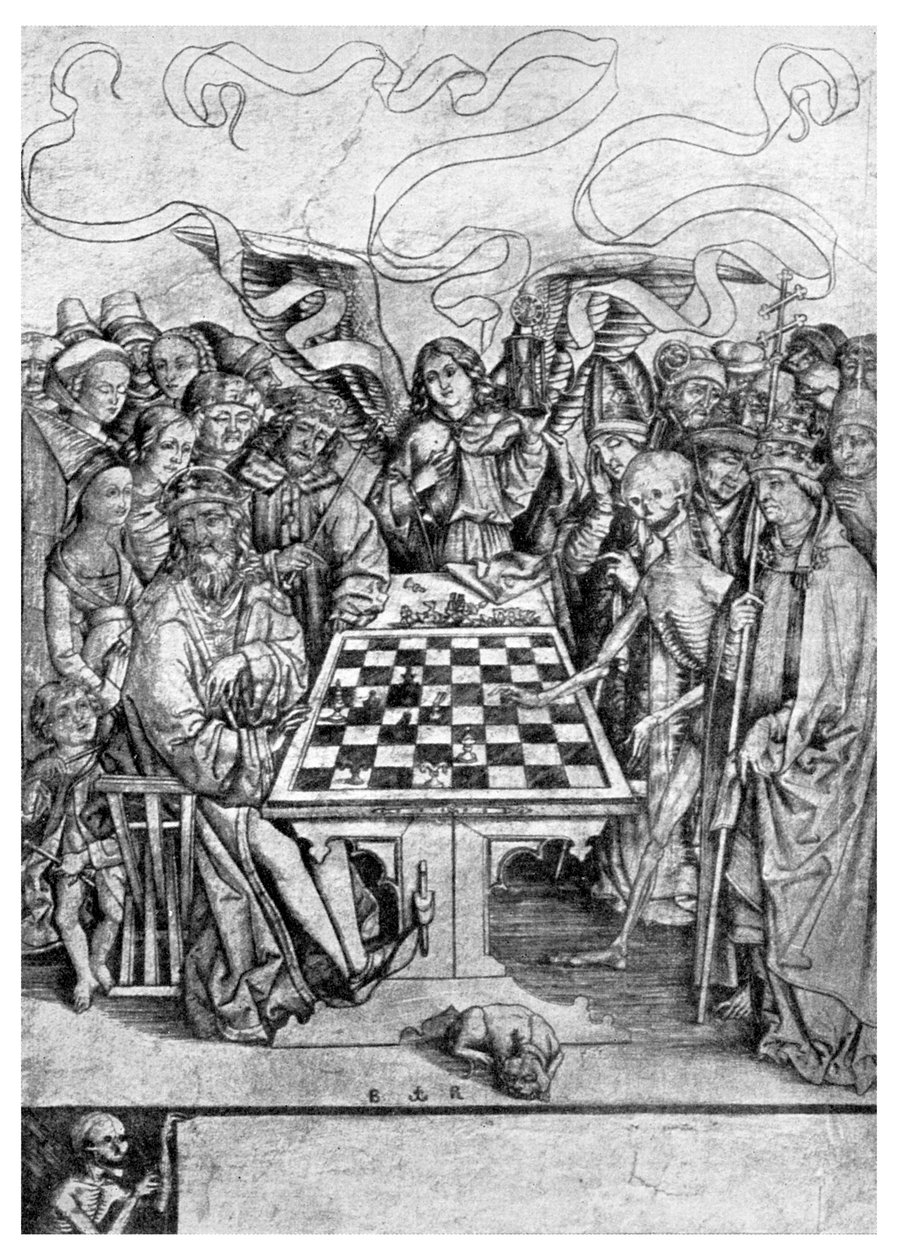 Schack: Death schackmatt en kung, c1400 1956 av Unbekannt