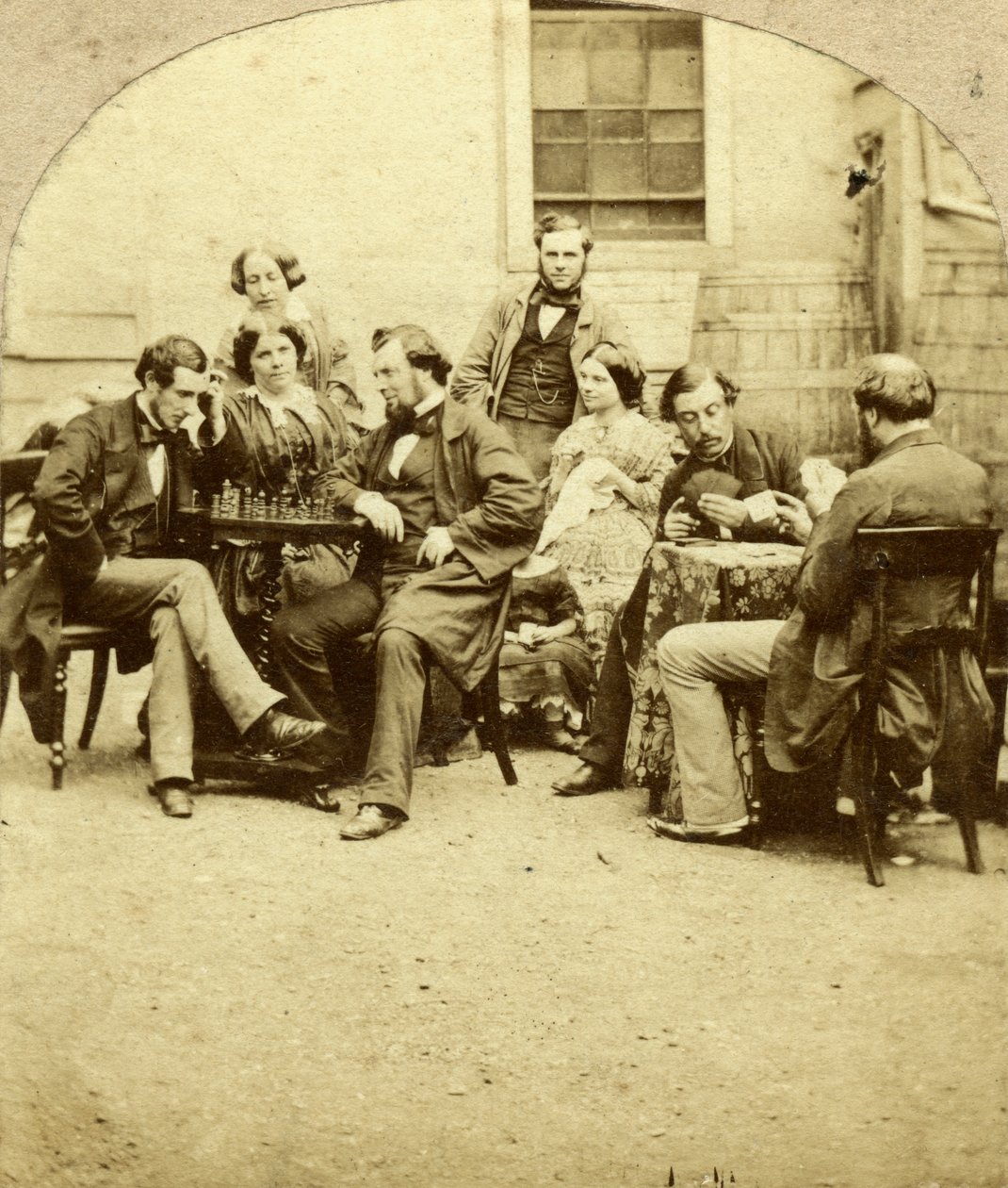 Schack och kort, c1850-talet av Unbekannt