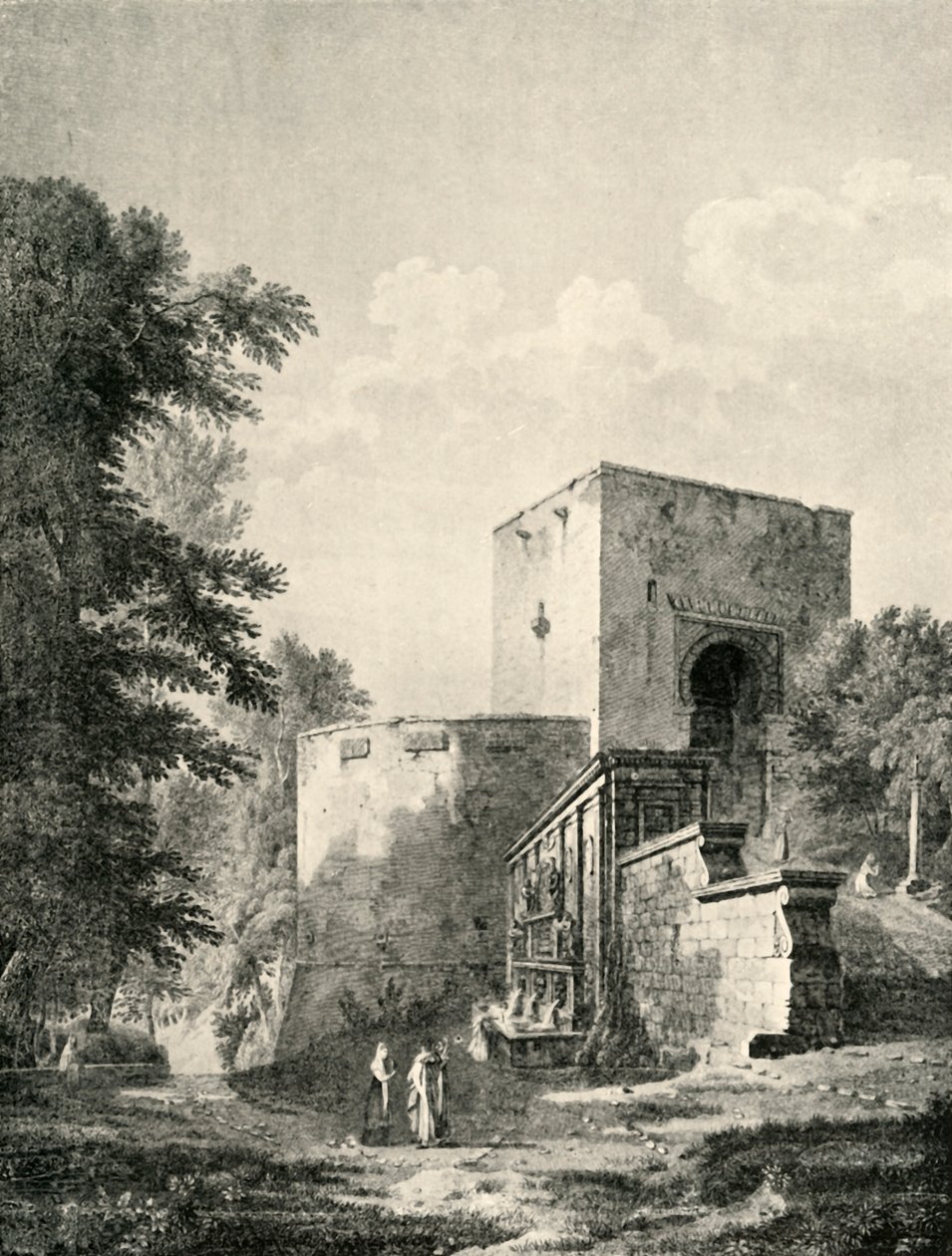 Huvudporten till Alhambra, 1800-talet, 1907. av Unbekannt