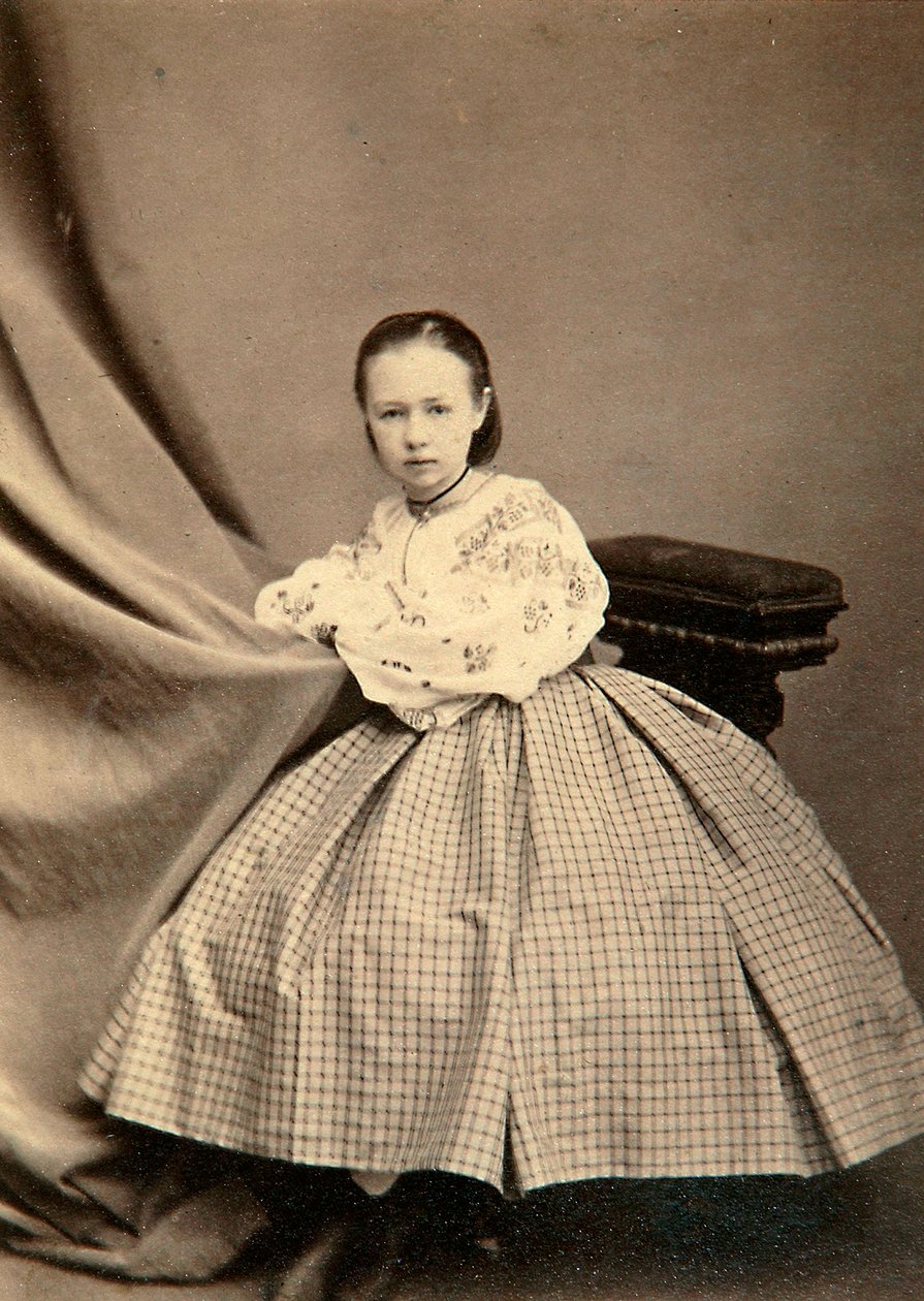 Barndomsporträtt av Sophia Perovskaya, 1860-talet av Unbekannt