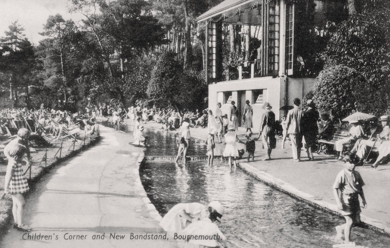 Childrens Corner and New Bandstand, Bournemouth, Dorset, c1920s av Unbekannt