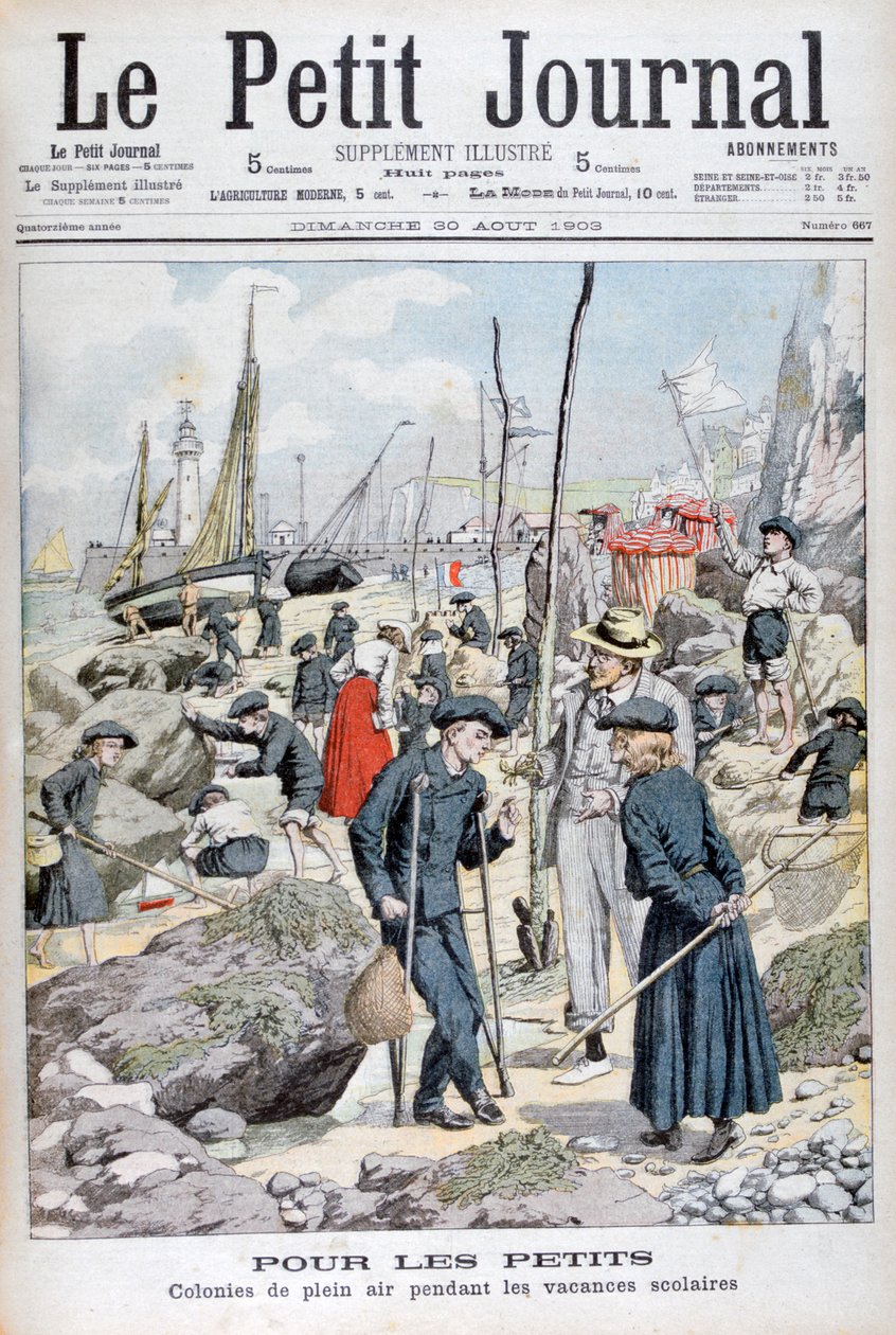 Barnens semesterläger under skolloven, 1903 av Unbekannt