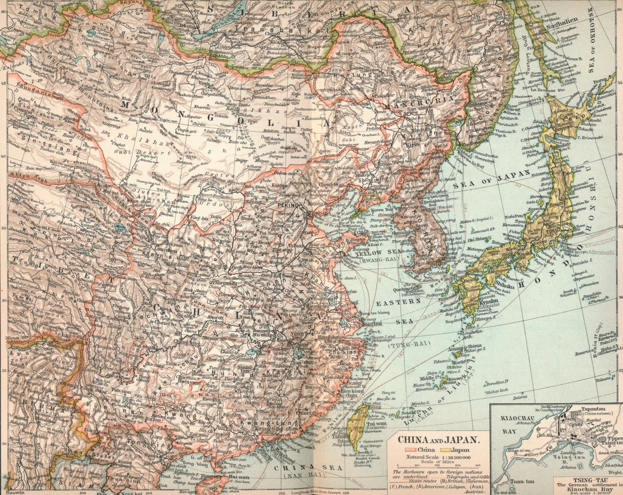 Kina och Japan, c1903, 1904 av Unbekannt