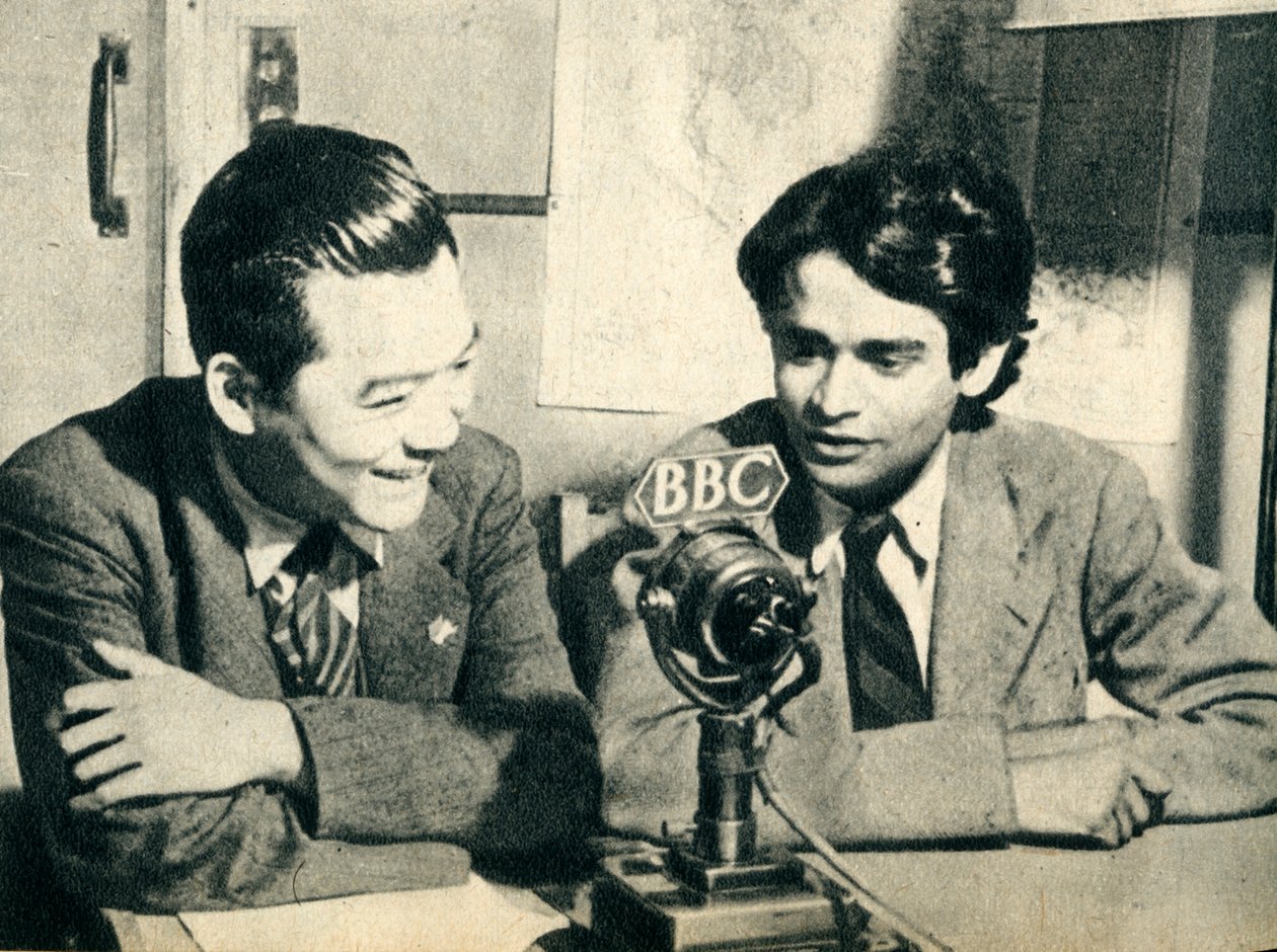 Kina möter Ceylon i London - Hsiao Chien och J. M. Tambimuttu, 1942 av Unbekannt