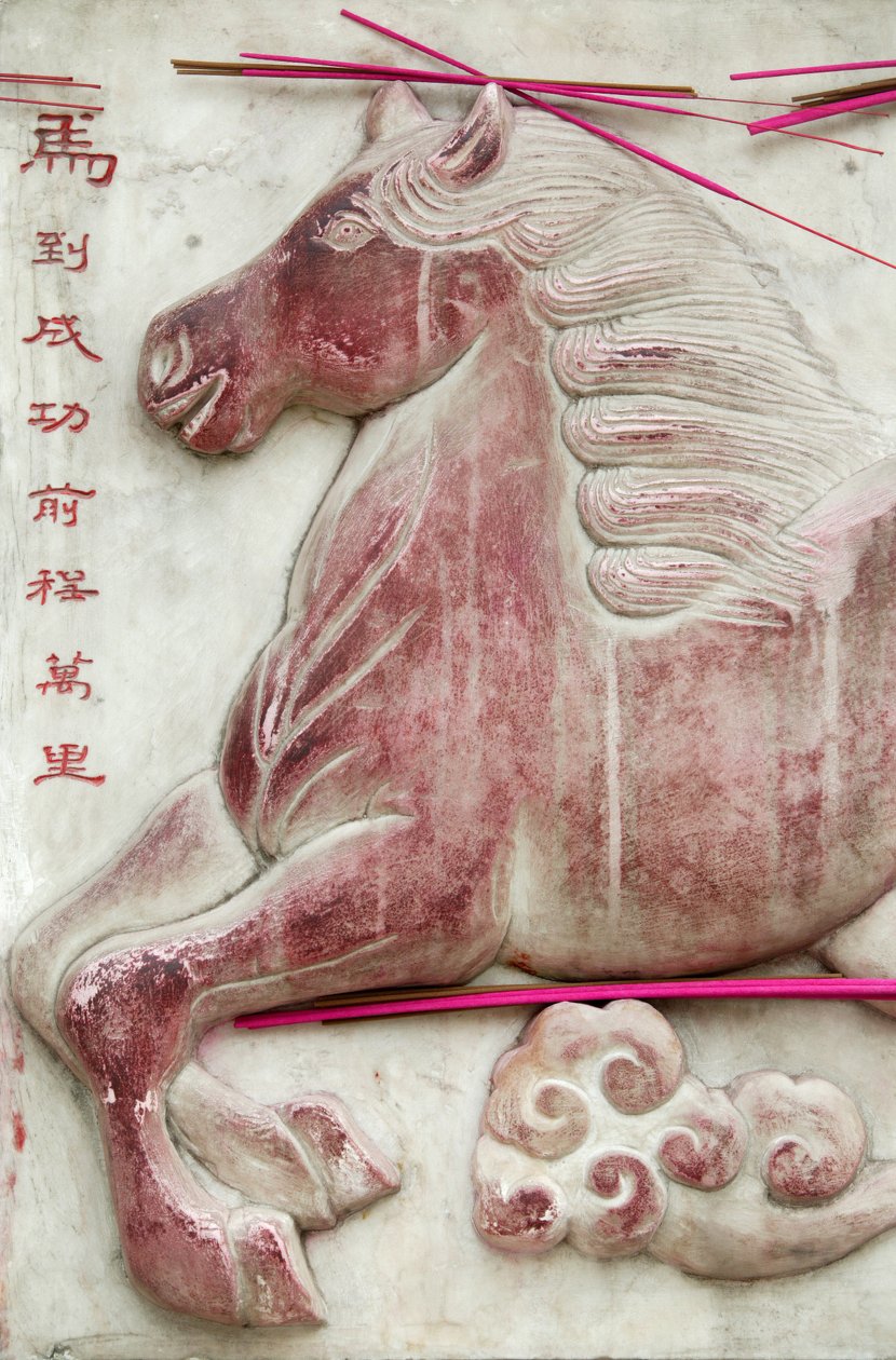 Kinesiskt astrologiskt tecken. Vitt moln tempel, Beijing, Kina av Unbekannt