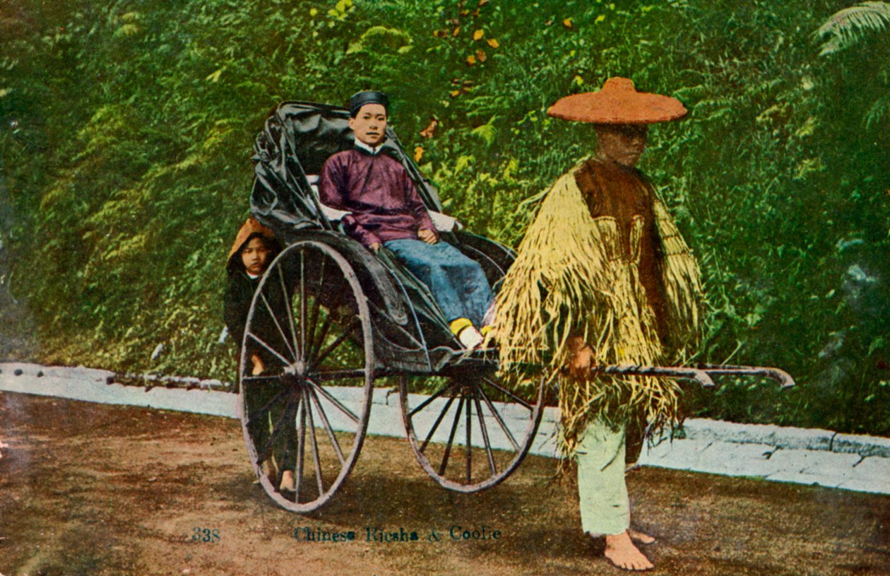 Kinesisk rickshaw, 1900-talet av Unbekannt